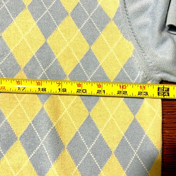 VINTAGE Nat Nast Original Argyle Shirt/Sweater - 100% Peruvian Cotton - Picture 5 of 5